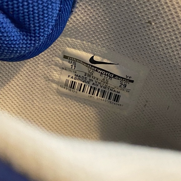 Nike Blue High-Top Air Force One - Picture 5 of 5